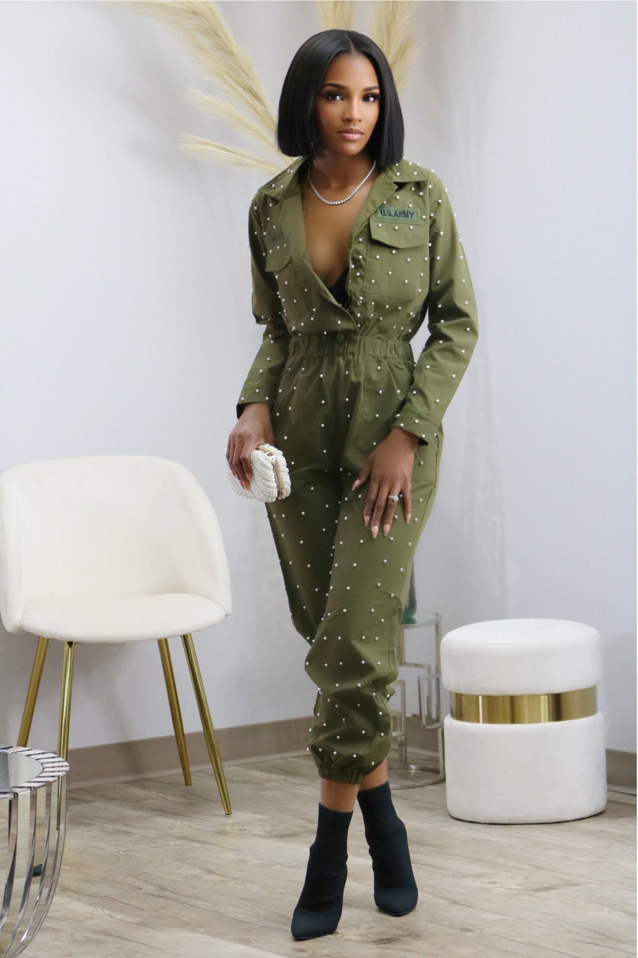 Drinks & Laughs Jumpsuit - Kalexis Kouture 