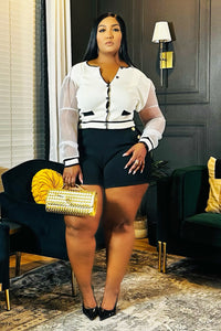 Kimmie Ivory Organza Cardigan Top