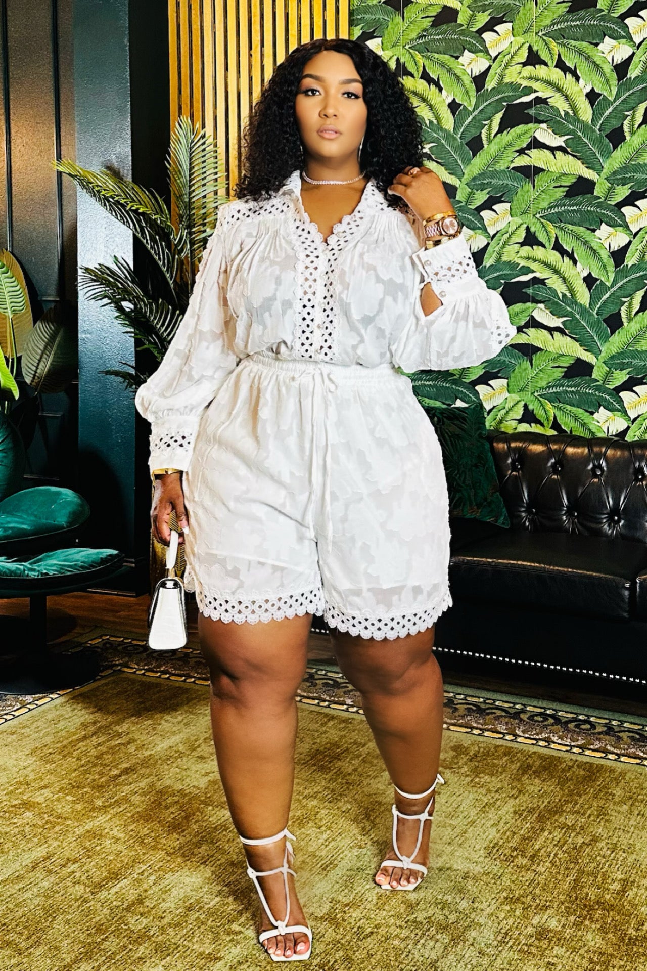 Eden Short Set White