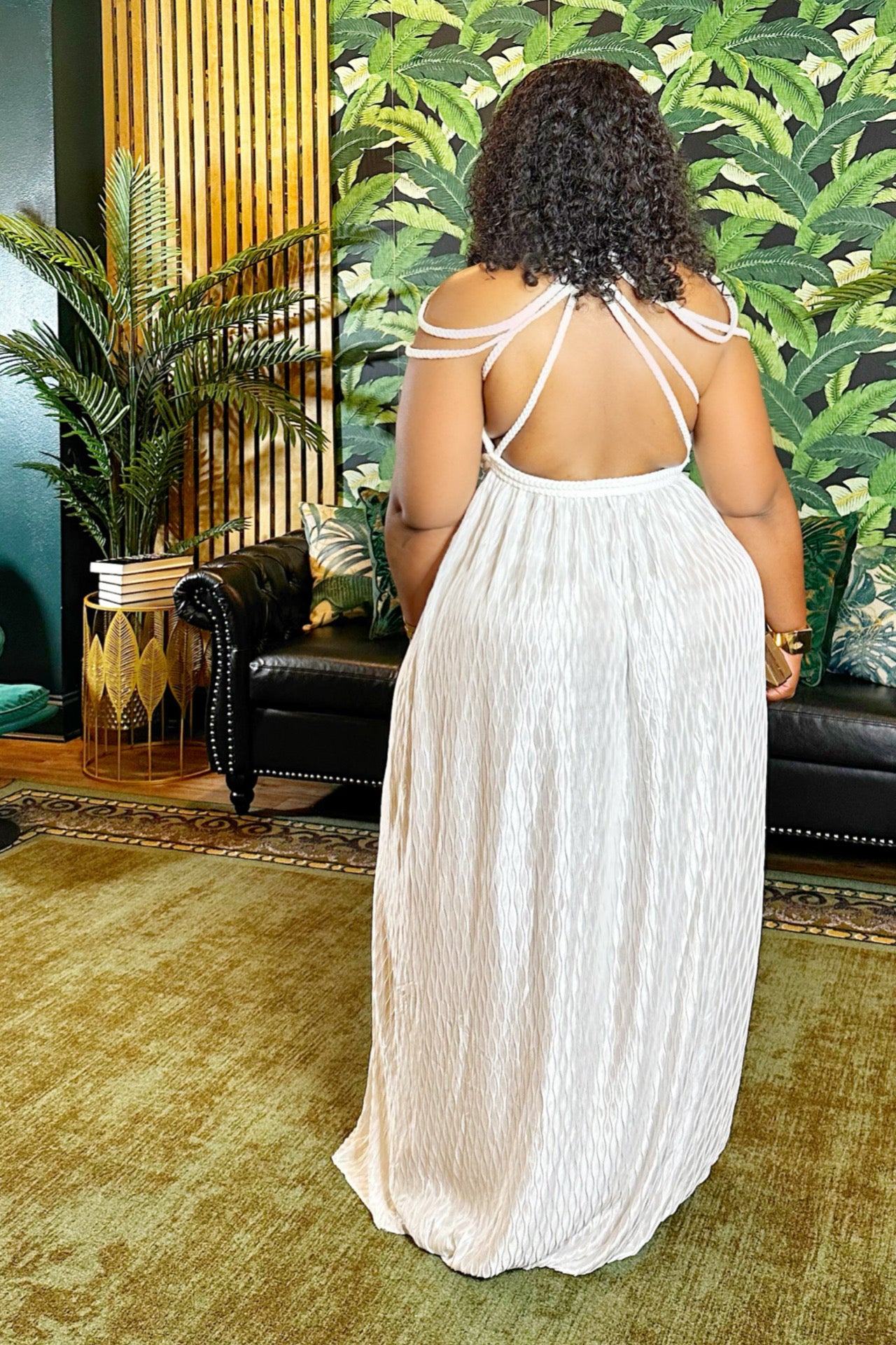 Garden Goddess Rope Maxi Dress