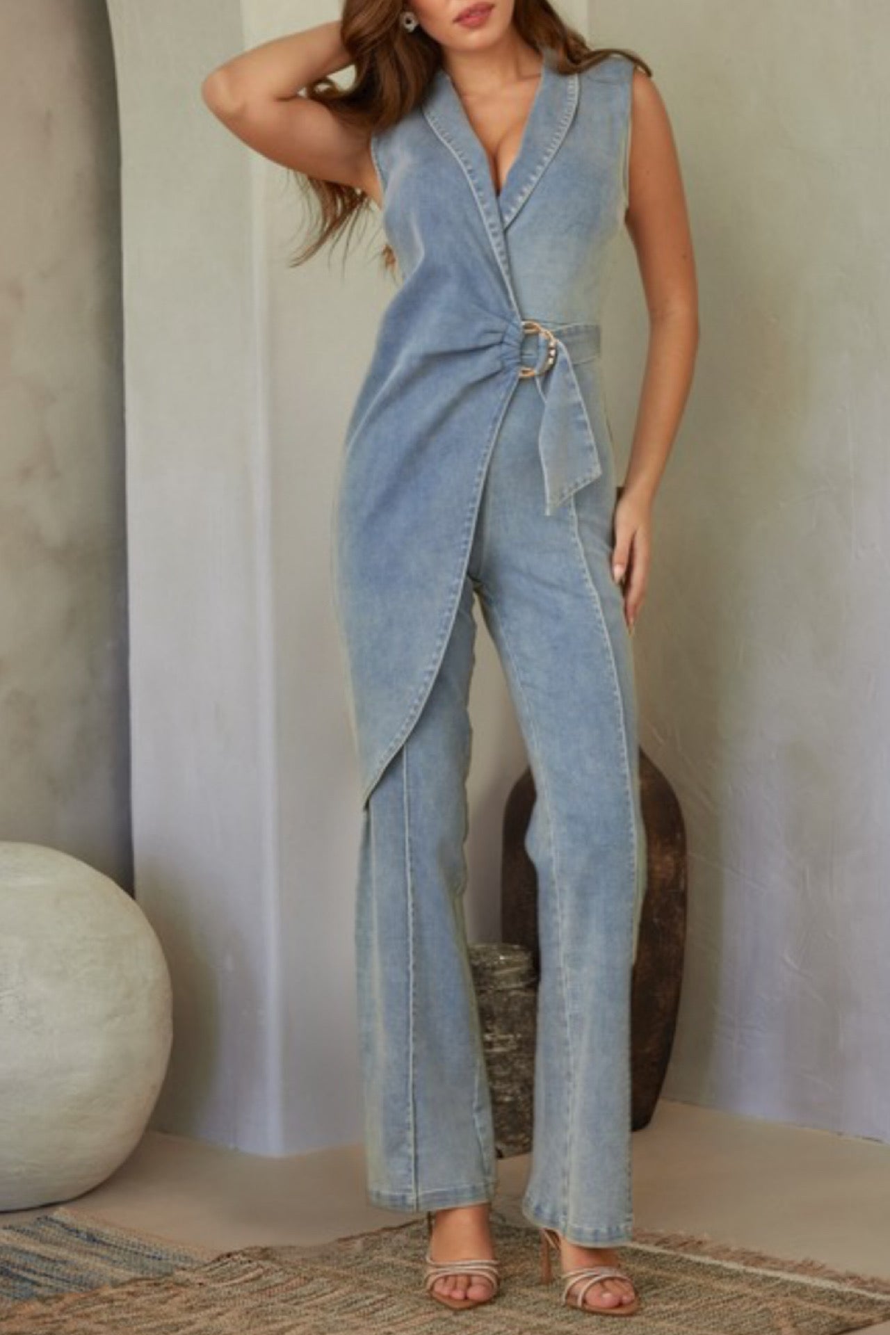 DAHLIA DENIM JUMPSUIT