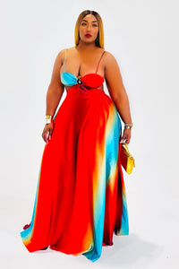 Paint the Room Multi Color Maxi Dress
