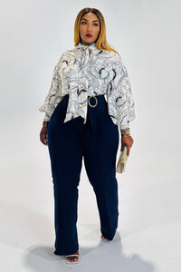 Navy Flex Pants