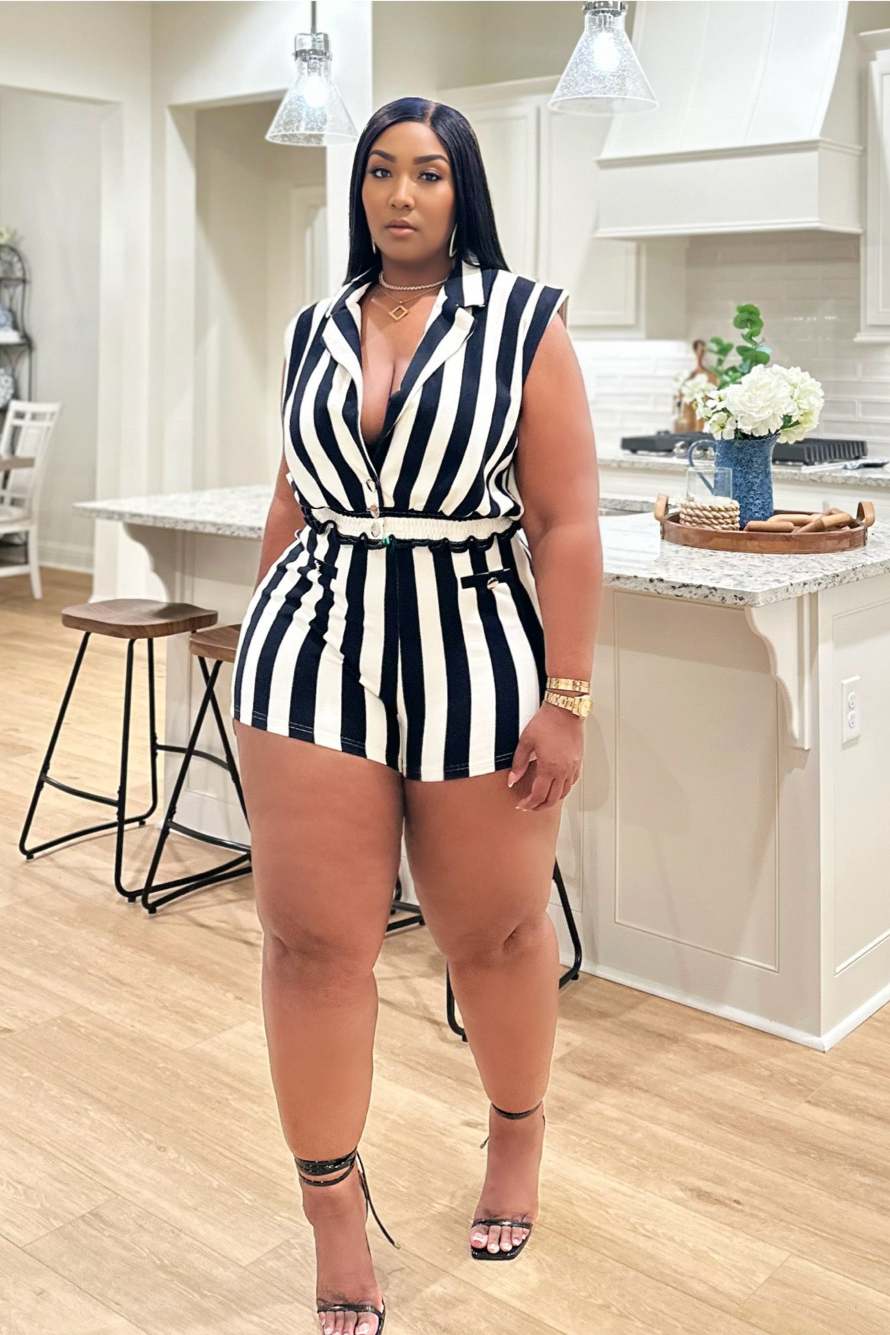 Capri Coastline Knit Stripe Set