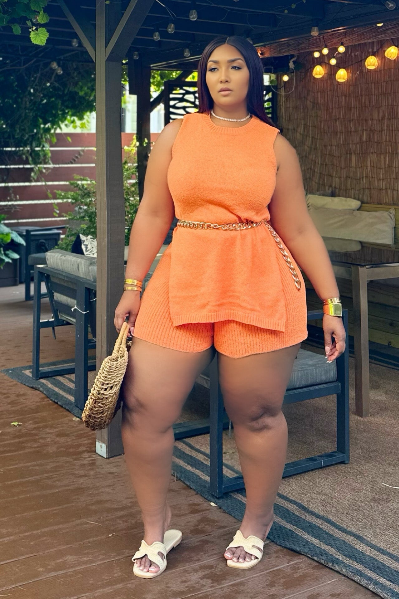 Summer in Motion Knit Set Citrus- RESTOCK