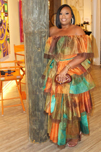 Panel Bestie Multi Color Skirt Set